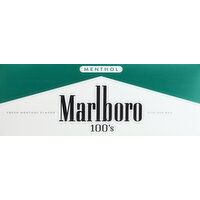 Marlboro Cigarettes, Menthol, 100's, Flip-Top Box