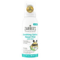 Zarbee's Nasal Mist, with Aloe, Soothing Saline - 3 Fluid ounce 