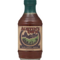 Austins Own BBQ Sauce, Border Edition - Medium - 18 Ounce 