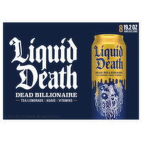 Liquid Death Tea/Lemonade, Dead Billionaire - 8 Each 