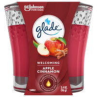 Glade Candle, Apple Cinnamon, Welcoming