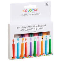 Kolorae Color Flame Candle Set - 12 Each 