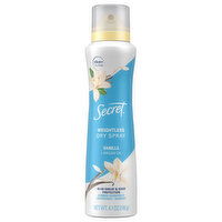 Secret Antiperspirant/Deodorant, Vanilla + Argan Oil, Weightless Dry Spray - 4.1 Ounce 