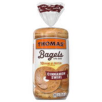 Thomas' Bagels, Pre-Sliced, Cinnamon Swirl - 6 Each 