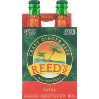 Reed's Ginger Beer, Extra - 4 Each 