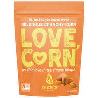 Love Corn Crunchy Corn, Cheezy Vegan Flavored - 4 Ounce 