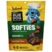 Blue Dog Bakery Treats for Dogs, Peanut Butter Flavor, Softies, Medium - 16.2 Ounce 