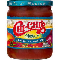 Chi-Chi's Salsa, Medium, Thick & Chunky - 15.5 Ounce 