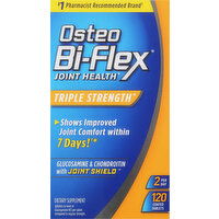 Osteo Bi-Flex Glucosamine & Chondroitin, Triple Strength, Joint Shield, 2 Per Day, Coated Tablets - 120 Each 