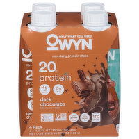 OWYN Protein Shake, Non-Dairy, Dark Chocolate, 4 Pack - 4 Each 