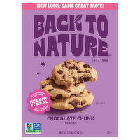 Back to Nature Cookies, Chocolate Chunk - 7.5 Ounce