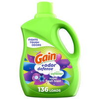 Gain + Odor Defense Liquid Fabric Softener, Super Fresh Blast