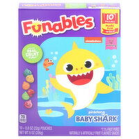 Funables Fruit Flavored Snacks, Baby Shark - 10 Each 