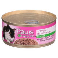 Paws Happy Life Cat Food, Salmon Dinner, Classic - 5.5 Ounce 