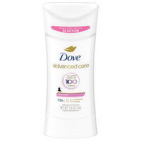 Dove Antiperspirant Deodorant, 72H, Clear Finish