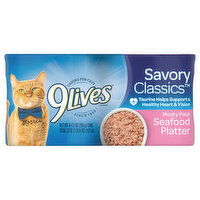 9Lives Cat Food, Seafood Platter, Meaty Pate