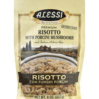 Alessi Risotto, with Porcini Mushrooms, Premium - 8 Ounce 