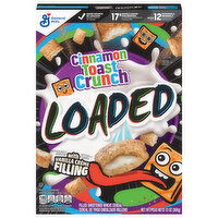 Cinnamon Toast Crunch Cereal, with Vanilla Creme Filling, Loaded - 13 Ounce 