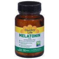 Country Life Melatonin, 3 mg, Tablets - 90 Each 