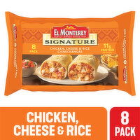 El Monterey Chimichangas, Chicken, Cheese & Rice - 8 Each 