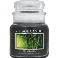 Village Candle Candle, Black Bamboo, Premium Jar - 1 Each 