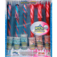 Baby Bottle Pop Candy Canes, Blue Raspberry, Strawberry, Ages 4+ - 6 Each 