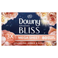 Downy Infusions Liquid Fabric Softener, BLISS, Amber and Rose - 80 Each 