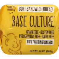 Base Culture Sandwich Bread, Soft - 24 Ounce 