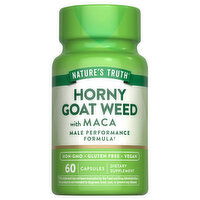 Nature's Truth Horny Goat Weed, with MACA, Capsules