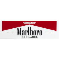 Marlboro Cigarettes, Red Label, Flip-Top Box