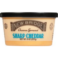 New Bridge Cheese Spread, Sharp Cheddar - 8 Ounce 