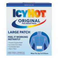 Icy Hot Pain Relief Patch, Large - 5 Each 