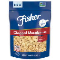 Fisher Macadamias, Chopped - 4.44 Ounce 