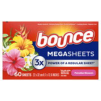 Bounce Mega Dryer Sheets, Paradise Blossom - 60 Each 