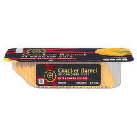 Cracker Barrel Cheese Cuts, Cheddar, Extra Sharp Yellow