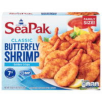 SeaPak Butterfly Shrimp, Classic, Golden Crispy, Family Size