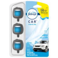 Febreze Air Freshener, Linen & Sky, Vent Clips - 3 Each 