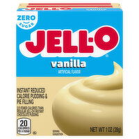 Jell-O Pudding & Pie Filling, Reduced Calorie, Zero Sugar, Instant, Vanilla