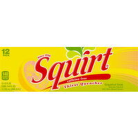 Squirt Soda, Caffeine Free, Grapefruit, 12 Pack