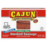 Cajun Family Traditions Original Smoked Sausage - 3 Pound 