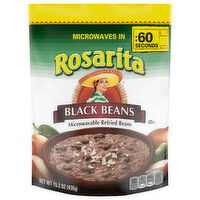 Rosarita Black Beans, Refried - 15.2 Ounce 