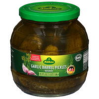 Kuhne Barrel Pickles, Garlic, Kosher - 35.9 Fluid ounce 