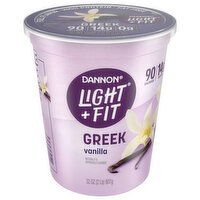 Dannon Yogurt, Fat Free, Vanila, Greek