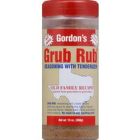 Gordon's Seasoning, with Tenderizer, Old Family Recipe - 13 Ounce 