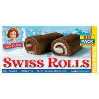 Little Debbie Swiss Rolls, Twin Wrapped, Big Pack