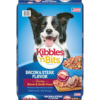 Kibbles 'n Bits Dog Food, Bacon & Steak Flavor, Savory - 16 Pound 