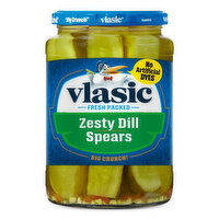 Vlasic Keto Friendly Zesty Dill Pickle Spears - 24 Fluid ounce 