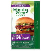 MorningStar Farms Veggie Burgers, Spicy Black Bean