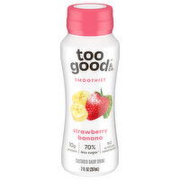 Too Good & Co. Smoothies, Strawberries Banana - 7 Fluid ounce 