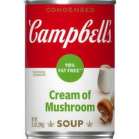 Campbell's Condensed Soup, 98% Fat Free, Cream of Mushroom - 10.5 Ounce 